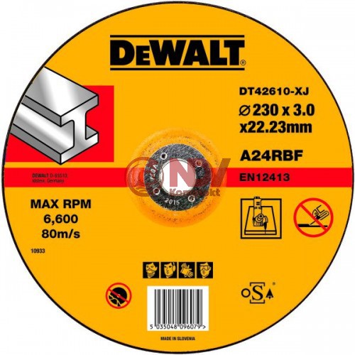 Диск отрезной по металлу DeWALT DT42610Z-XJ 230х3,0х22,2 мм